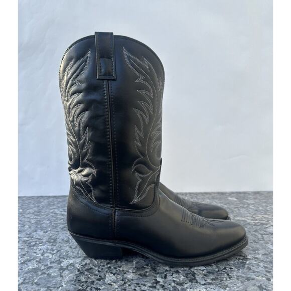 Laredo Womens Western Cowboy Boots Size 9 M Embroidered Black 5740